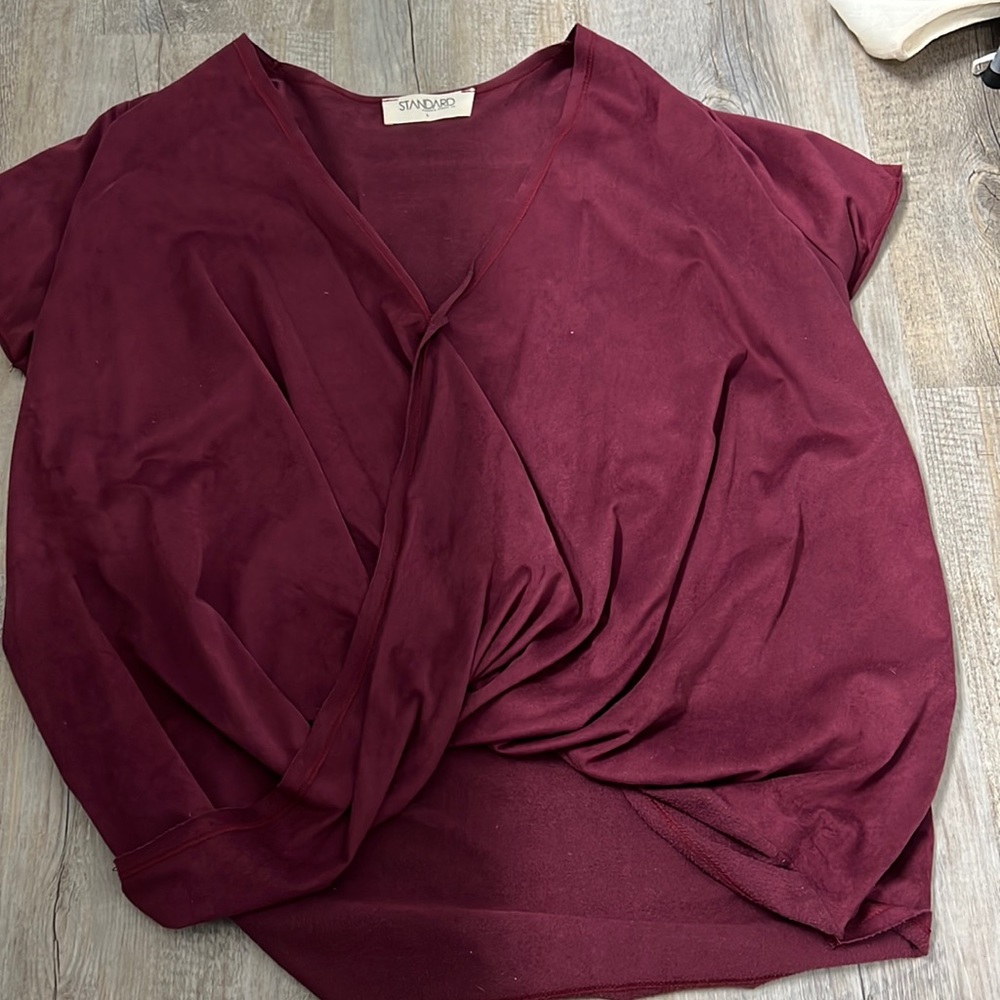 West Knit Top Burgandy